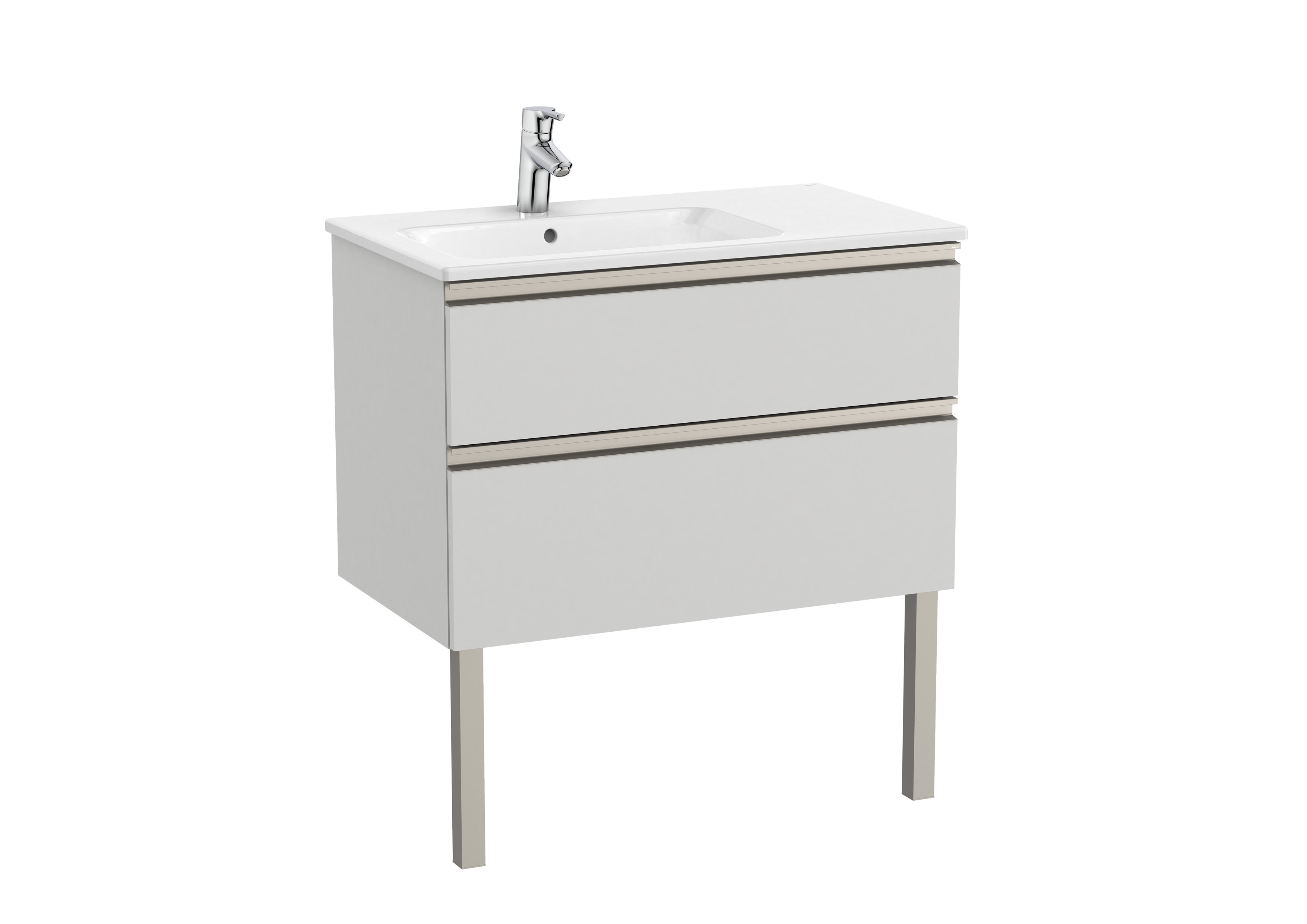 Mobili con lavabo Arctic grey The Gap A851479447 Roca