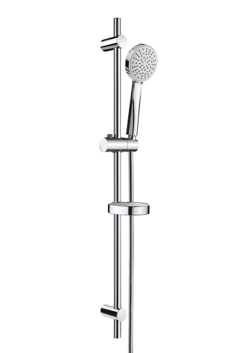 Stella 100/1 Kit doccia. Doccino, asta saliscendi da 900 mm, attacco regolabile e flessibile