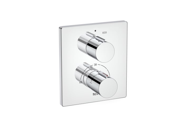 Miscelatore termostatico da incasso per vasca e doccia. Da completare con RocaBox A525869403