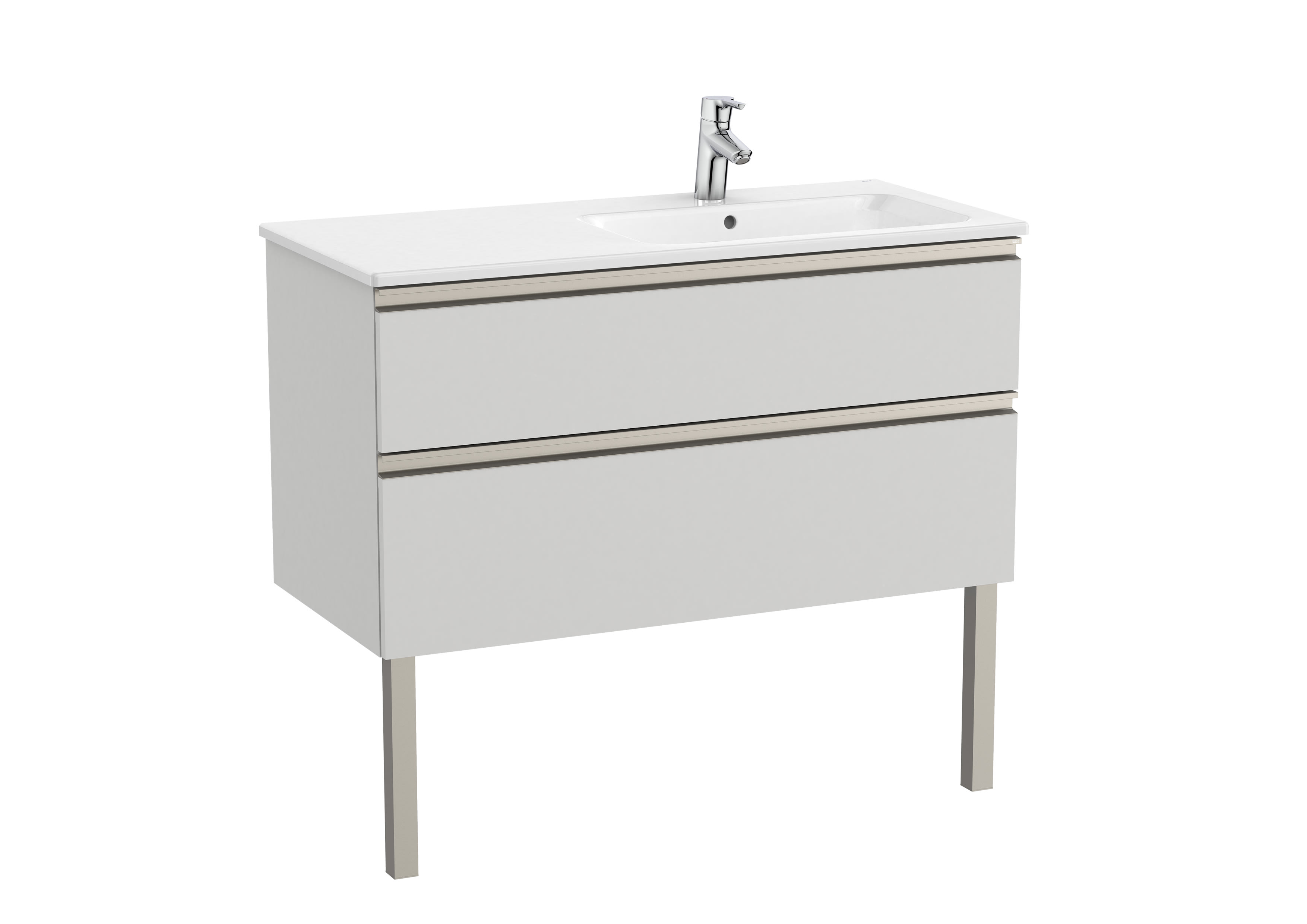 Mobili con lavabo Arctic grey The Gap A851482447 Roca