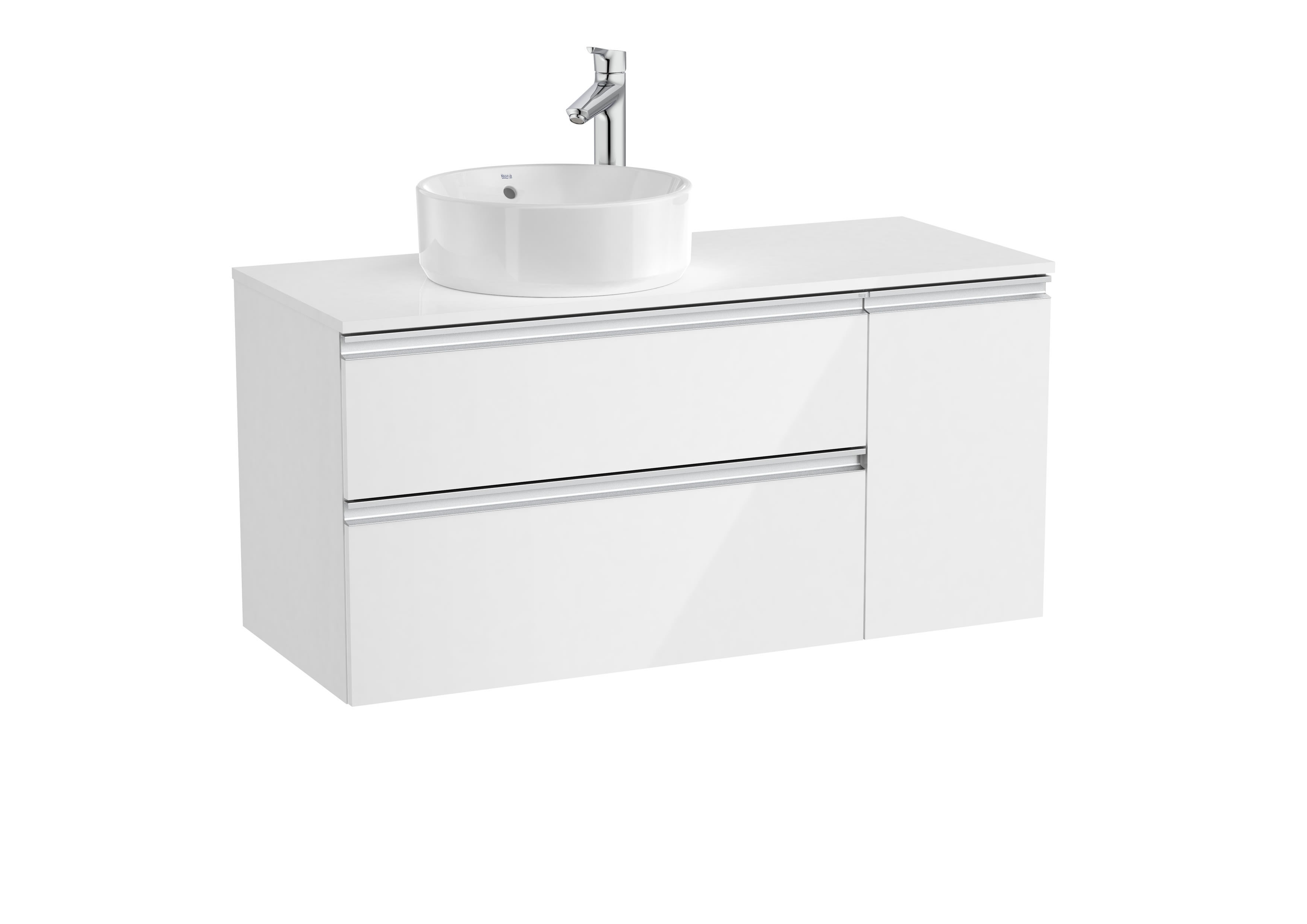 Mobili base per lavabo Bianco lucido The Gap A851505806 Roca