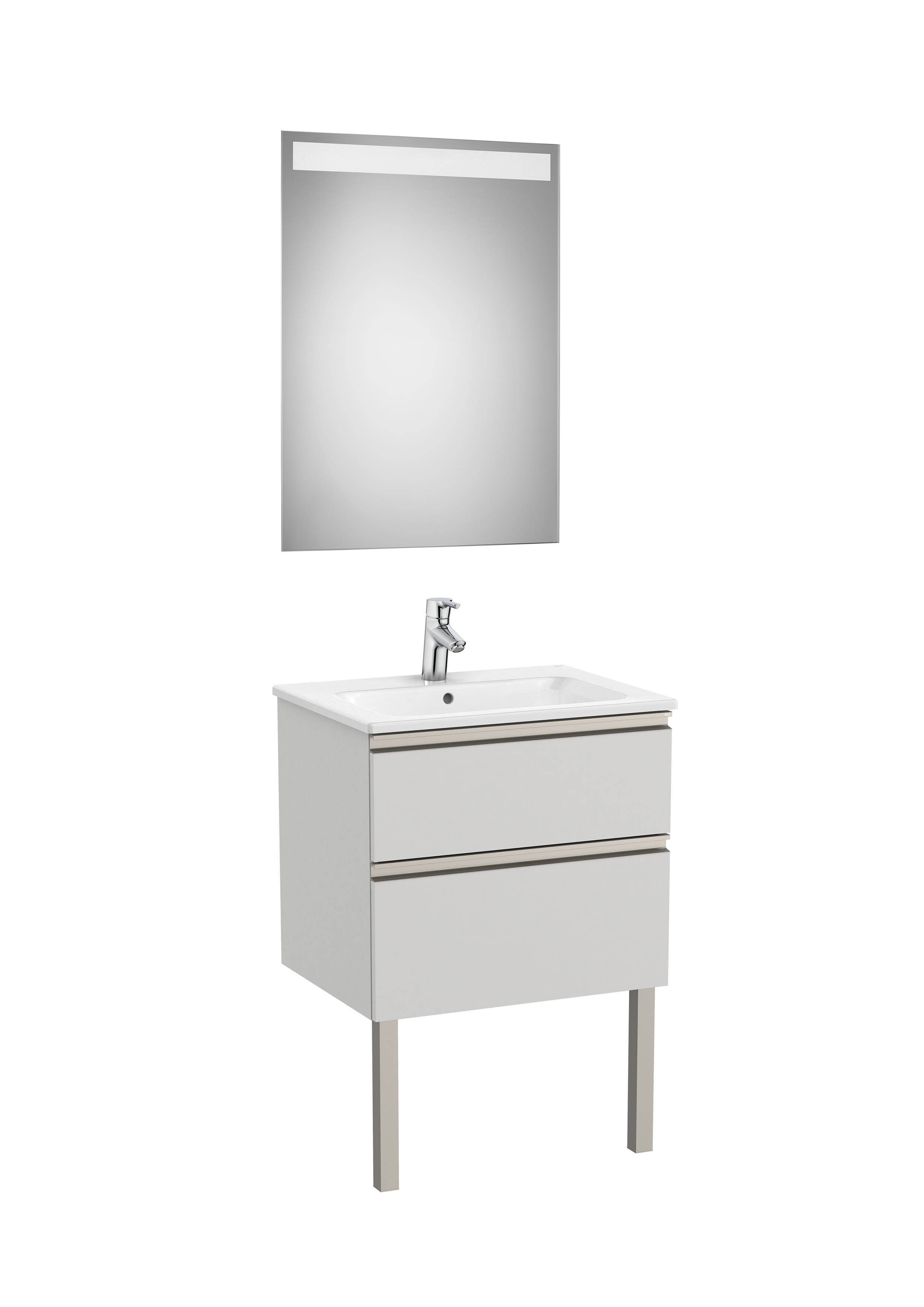 Mobili con lavabo Arctic grey The Gap A851509447 Roca