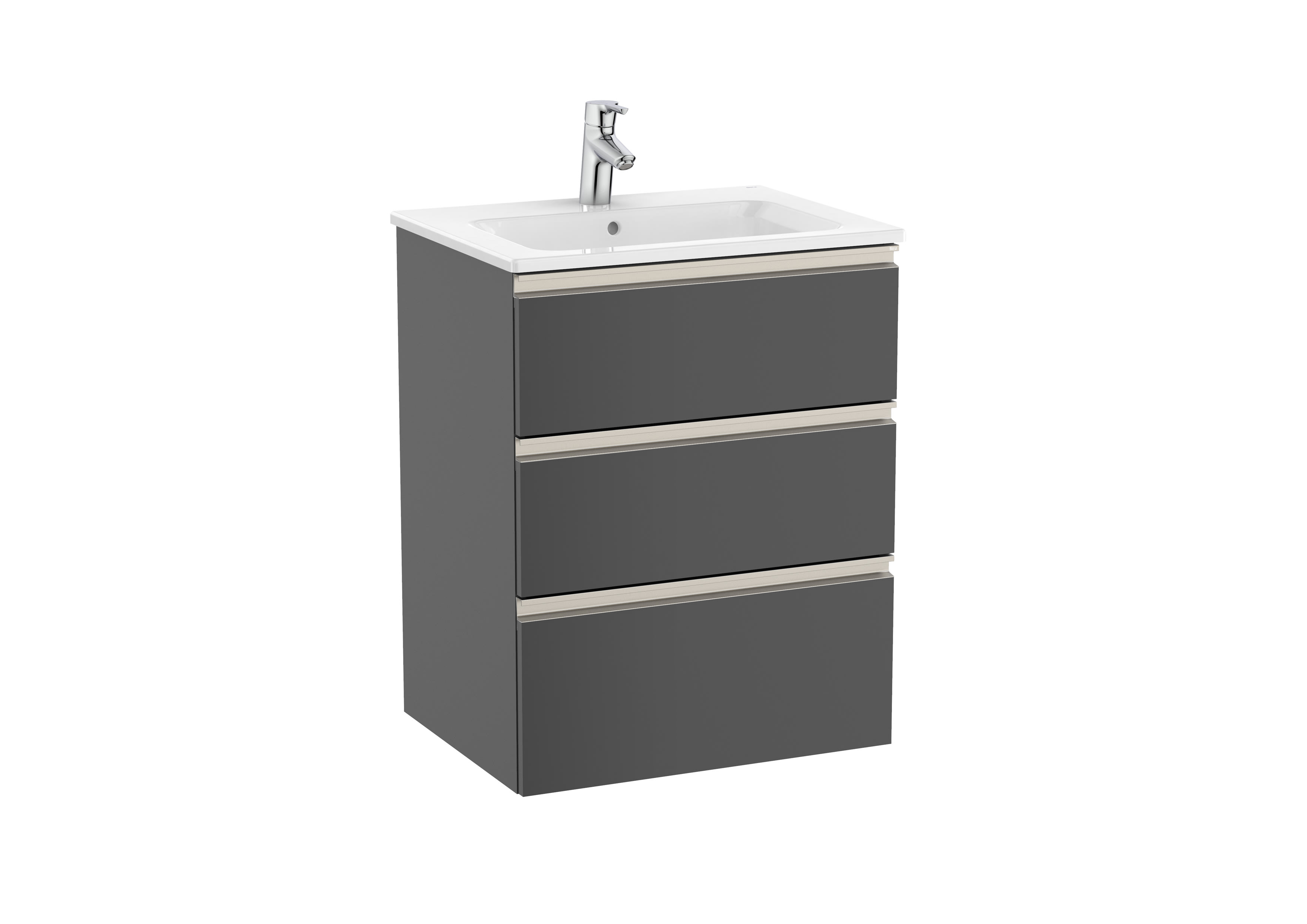 Mobili con lavabo Grigio antracite The Gap A851484153 Roca