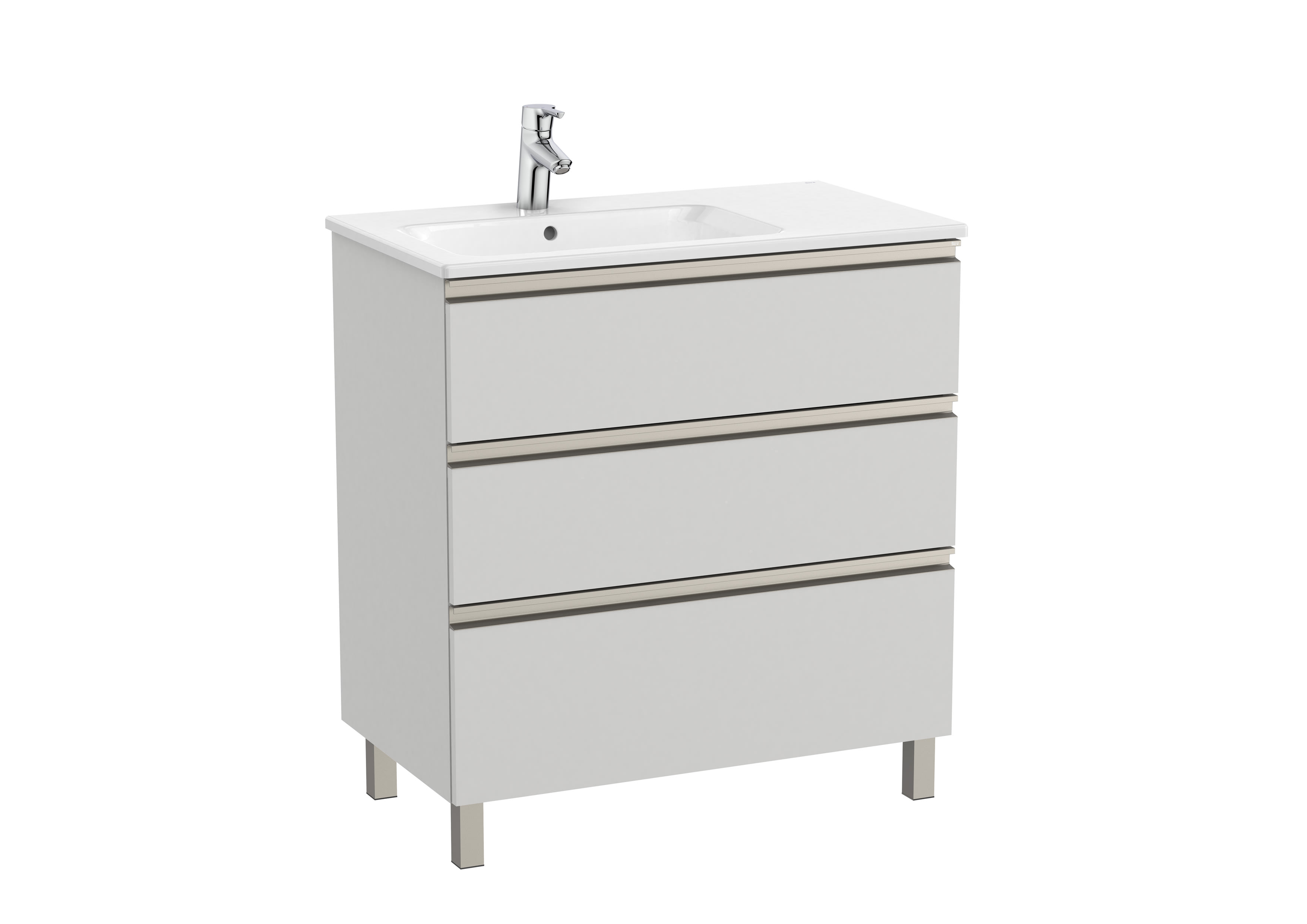 Mobili con lavabo Arctic grey The Gap A851487447 Roca