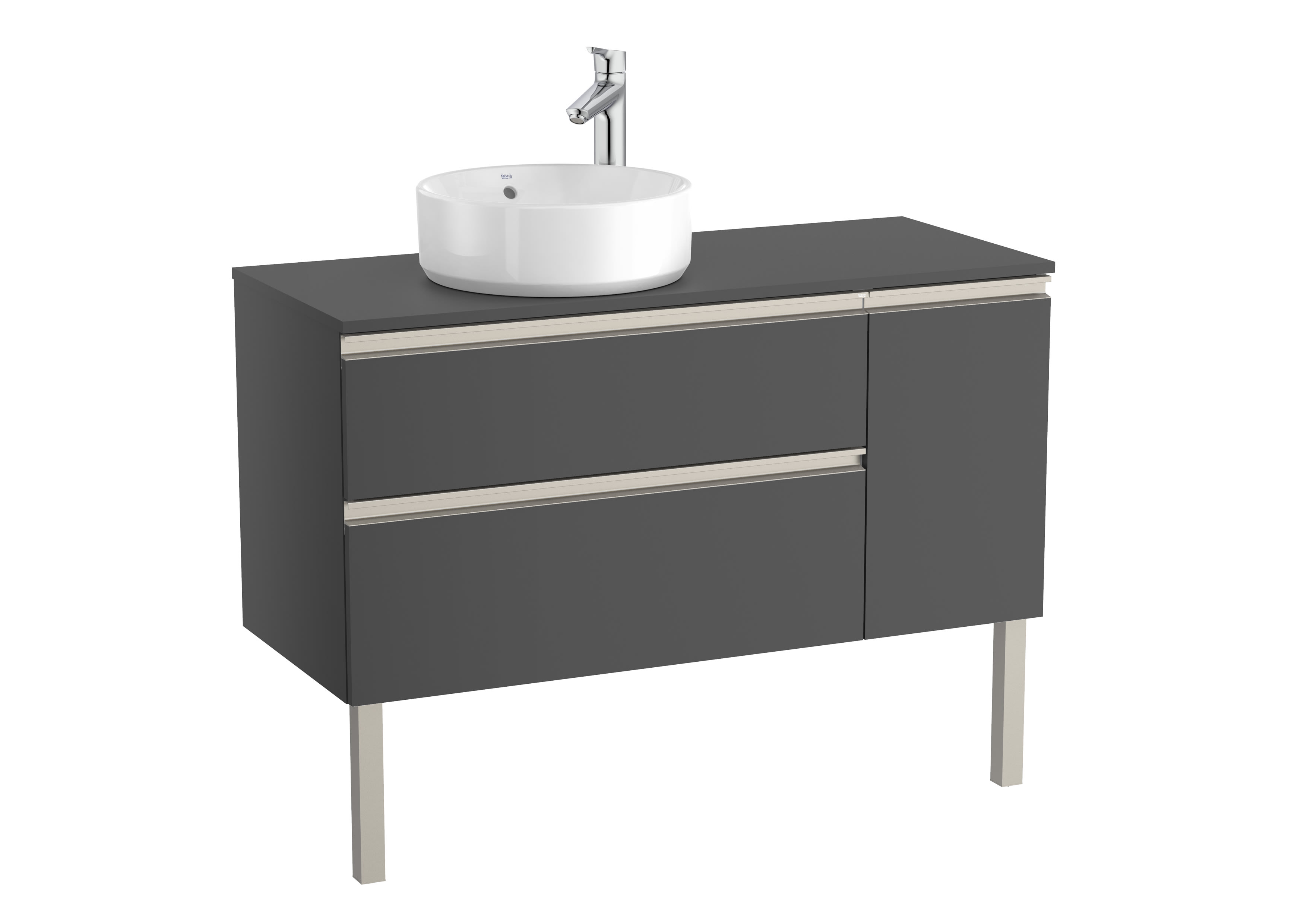 Mobili base per lavabo Grigio antracite The Gap A851505153 Roca