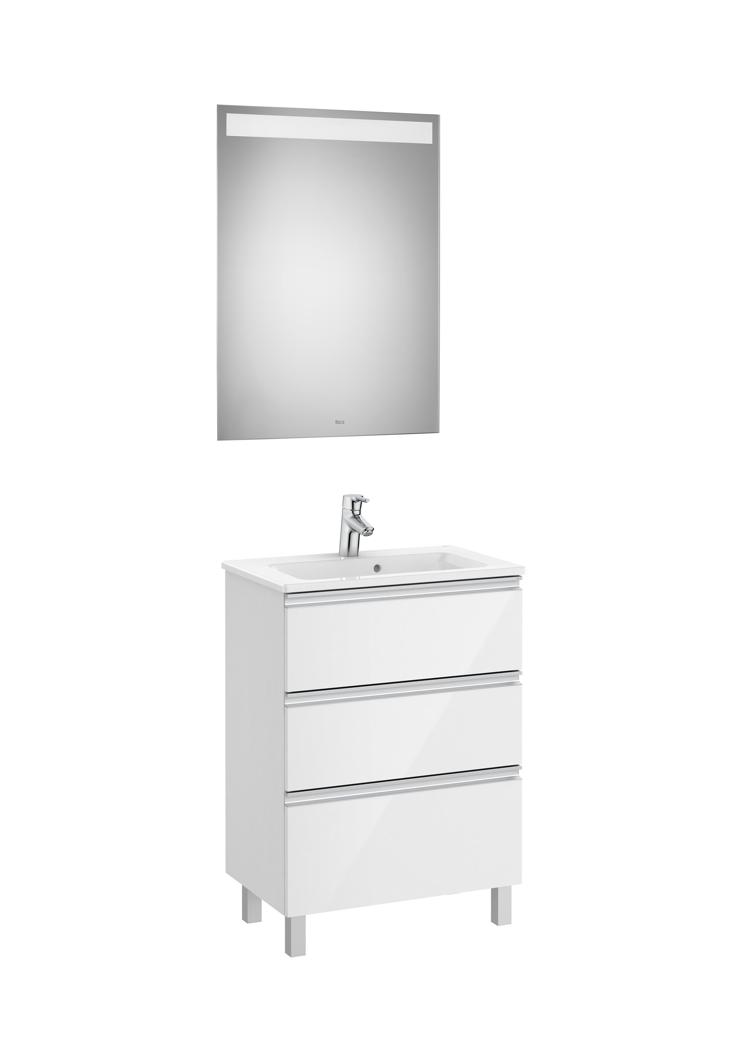 Mobili con lavabo Bianco lucido The Gap A851529806 Roca