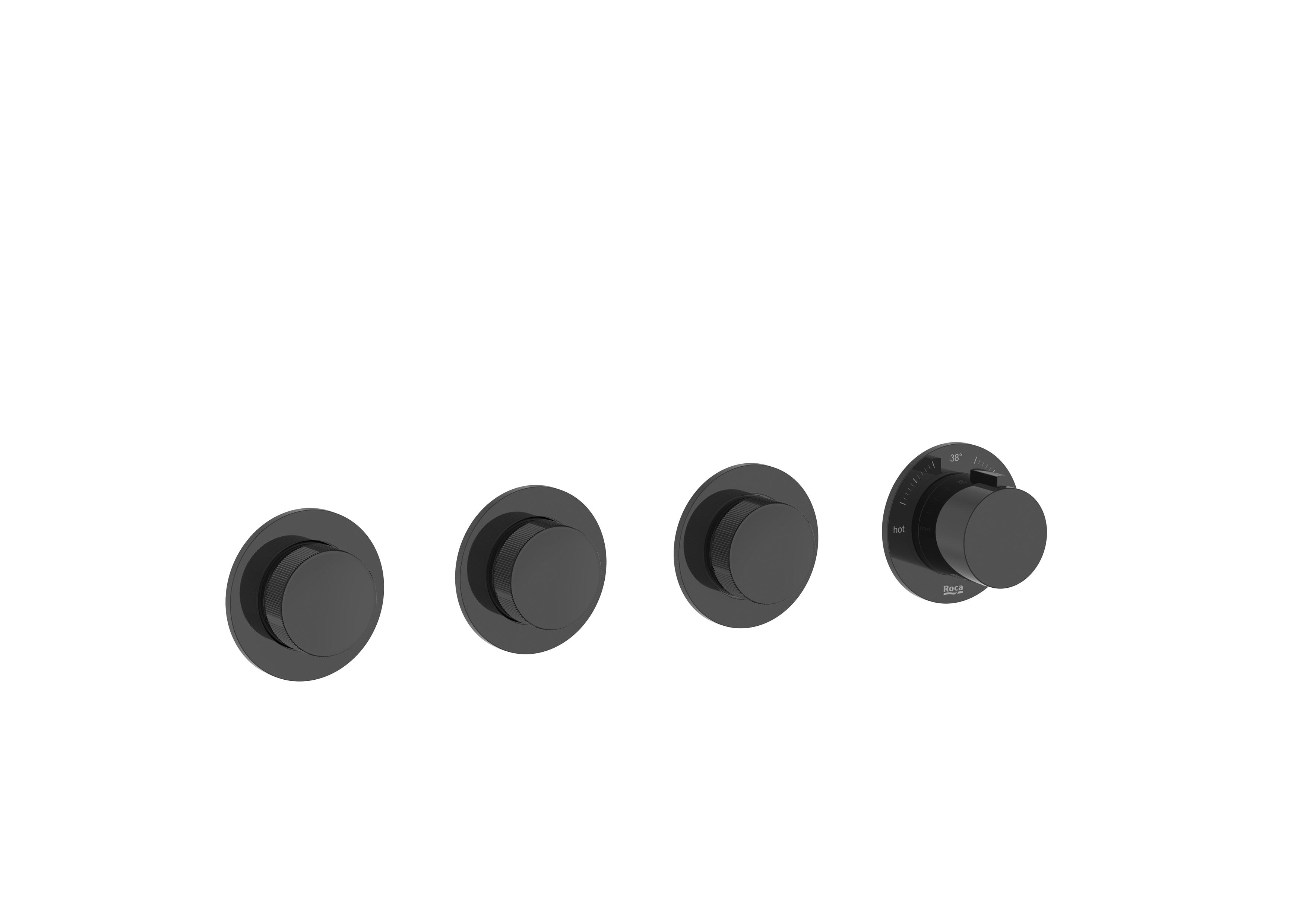 Rubinetti doccia / vasca Titanium black T-Multi A5A724ACN0 Roca