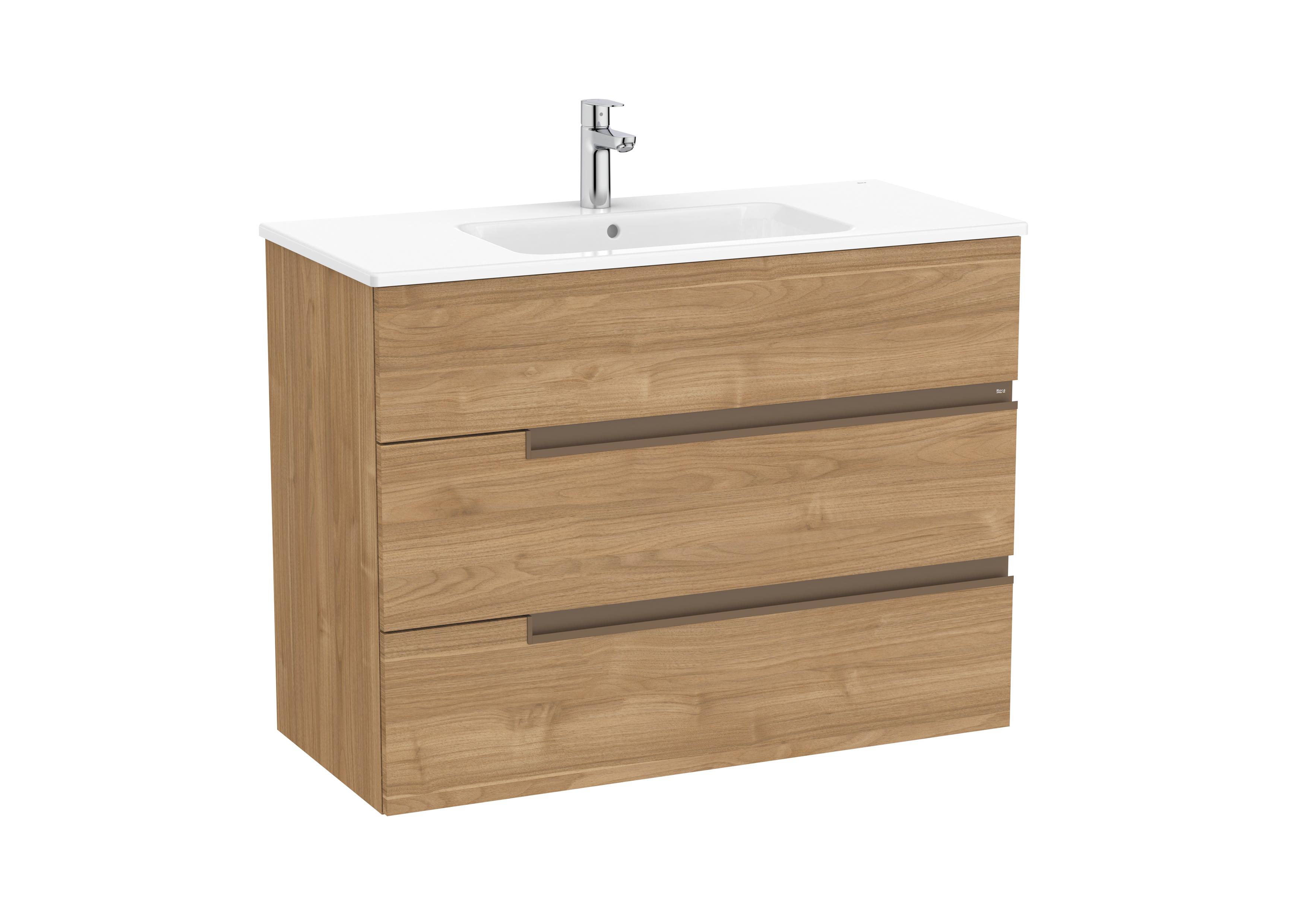 Mobili con lavabo Noce Victoria-N A852103517 Roca