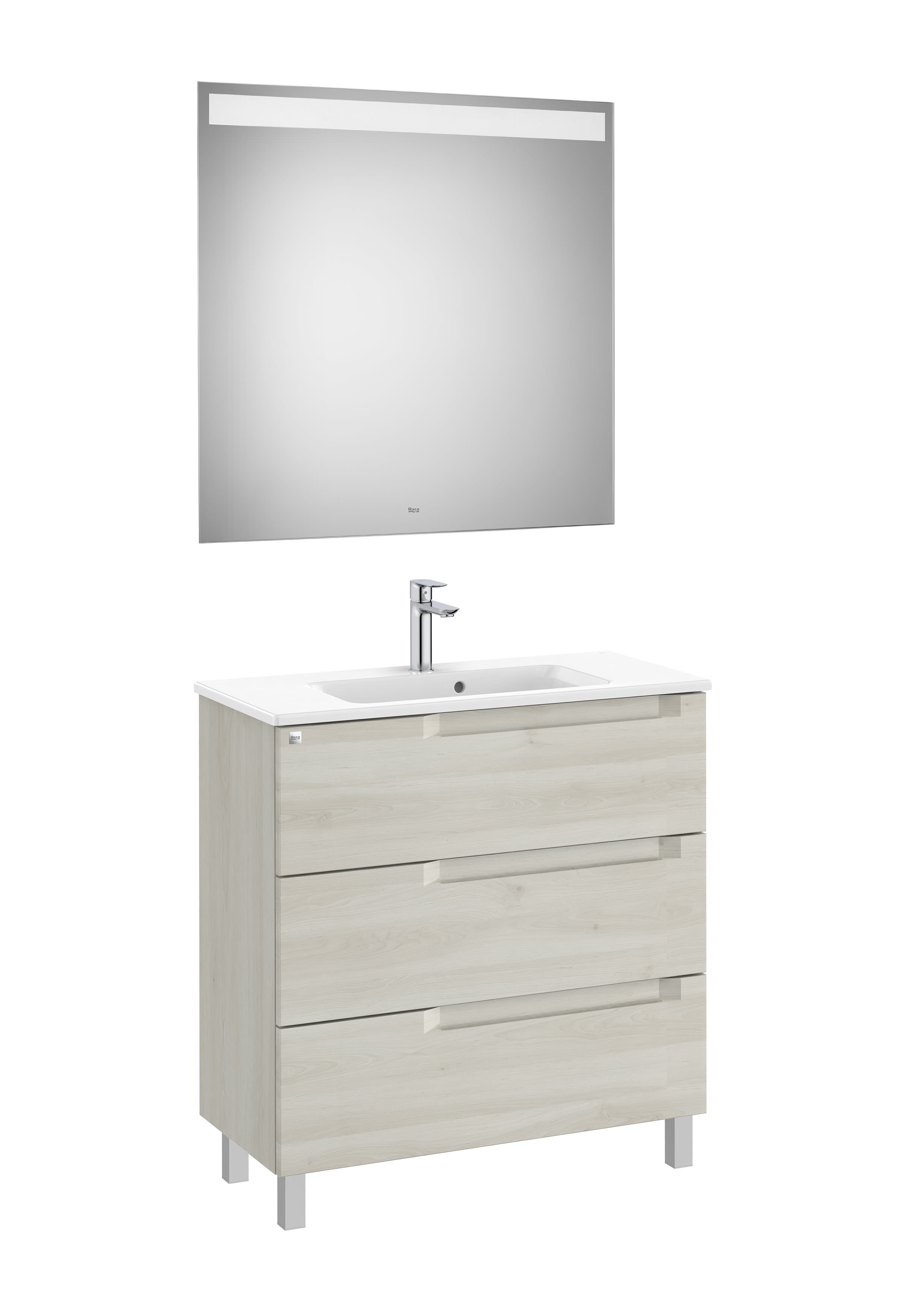 Mobili con lavabo White Wood Aleyda A851886525 Roca