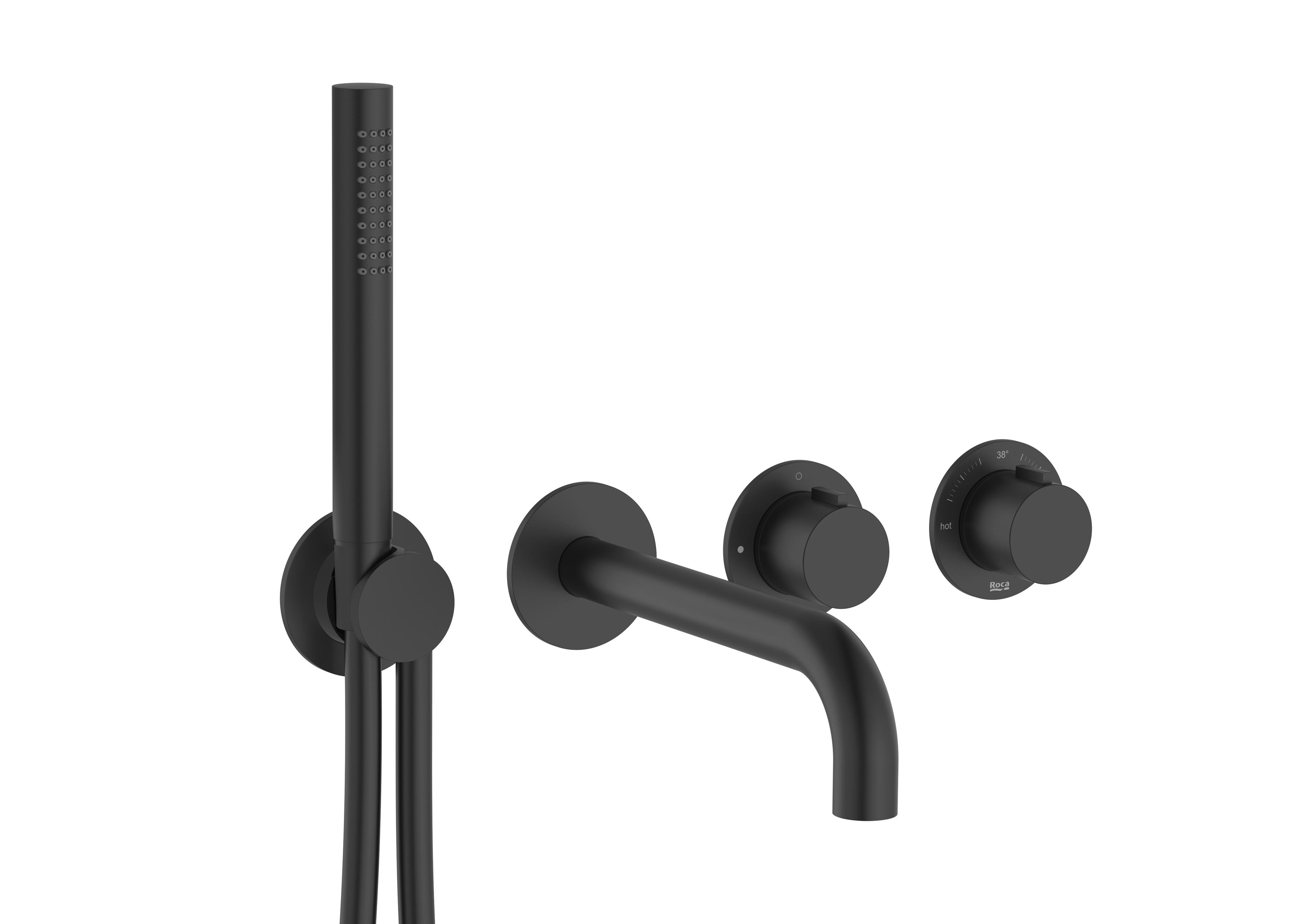 Rubinetti doccia / vasca Matt Black T-Multi A5A244ANB0 Roca