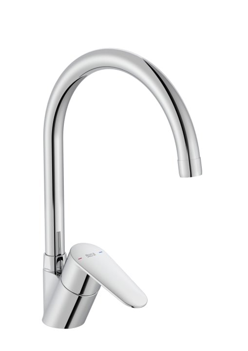 Mixer cucina girevole e con tubi alimentazione flessibili.