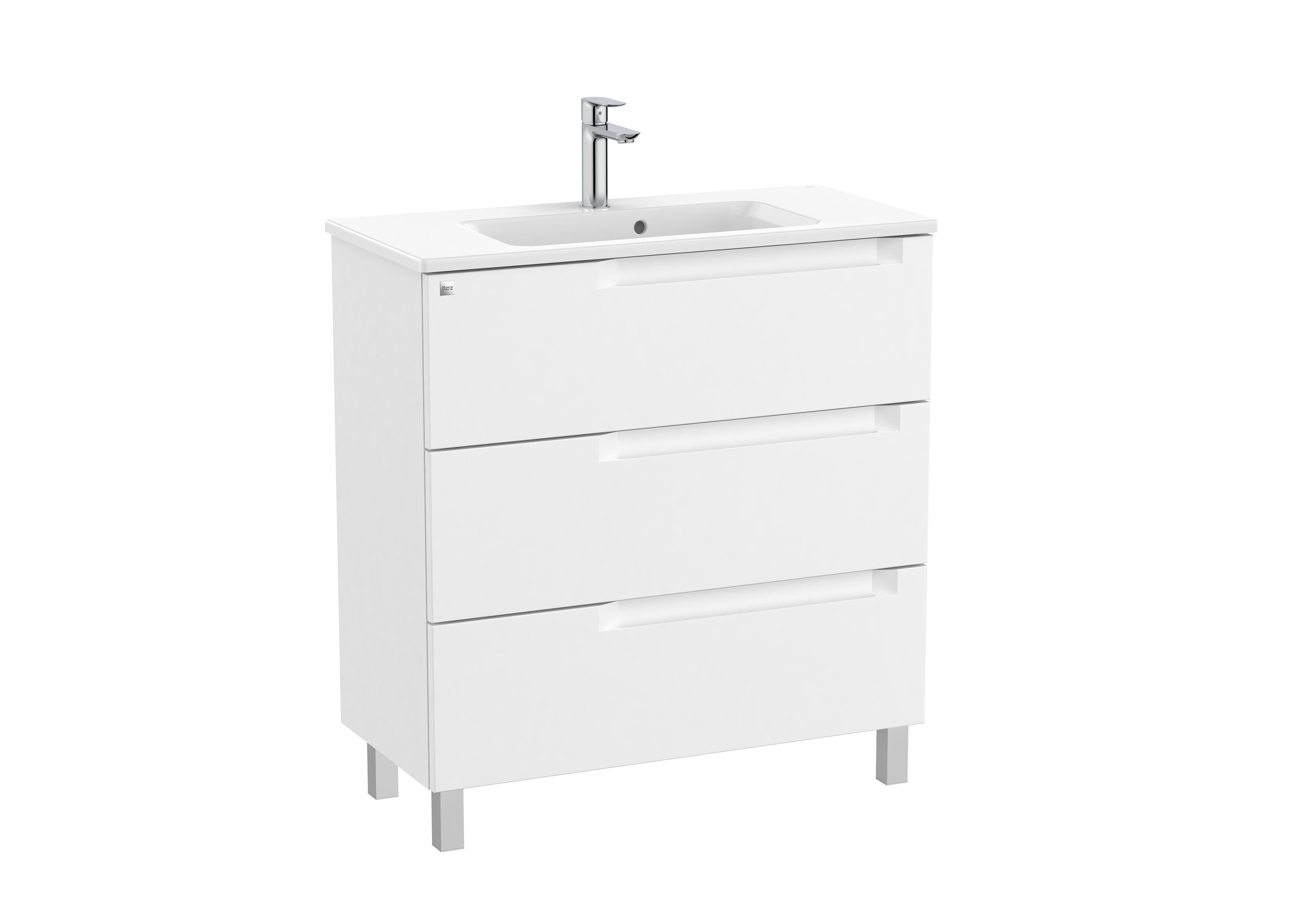 Mobili con lavabo White Matt Aleyda A851884509 Roca